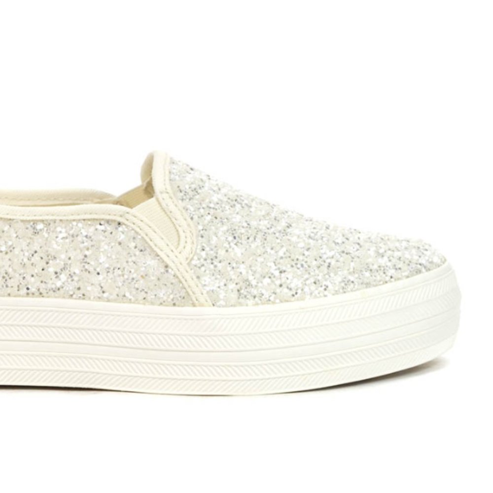 Keds x Kate Spade Glitter Slip-On Sneakers size 9.5